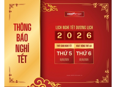 OBD Việt Nam Thông Báo Lịch Nghỉ Tết Dương Lịch 2026