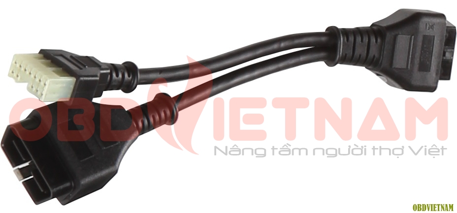 Giắc Chẩn Đoán MITSUBISHI Kép 12 Chân + 16 Chân Kết Nối Với Máy Chẩn Đoán G-Scan 2