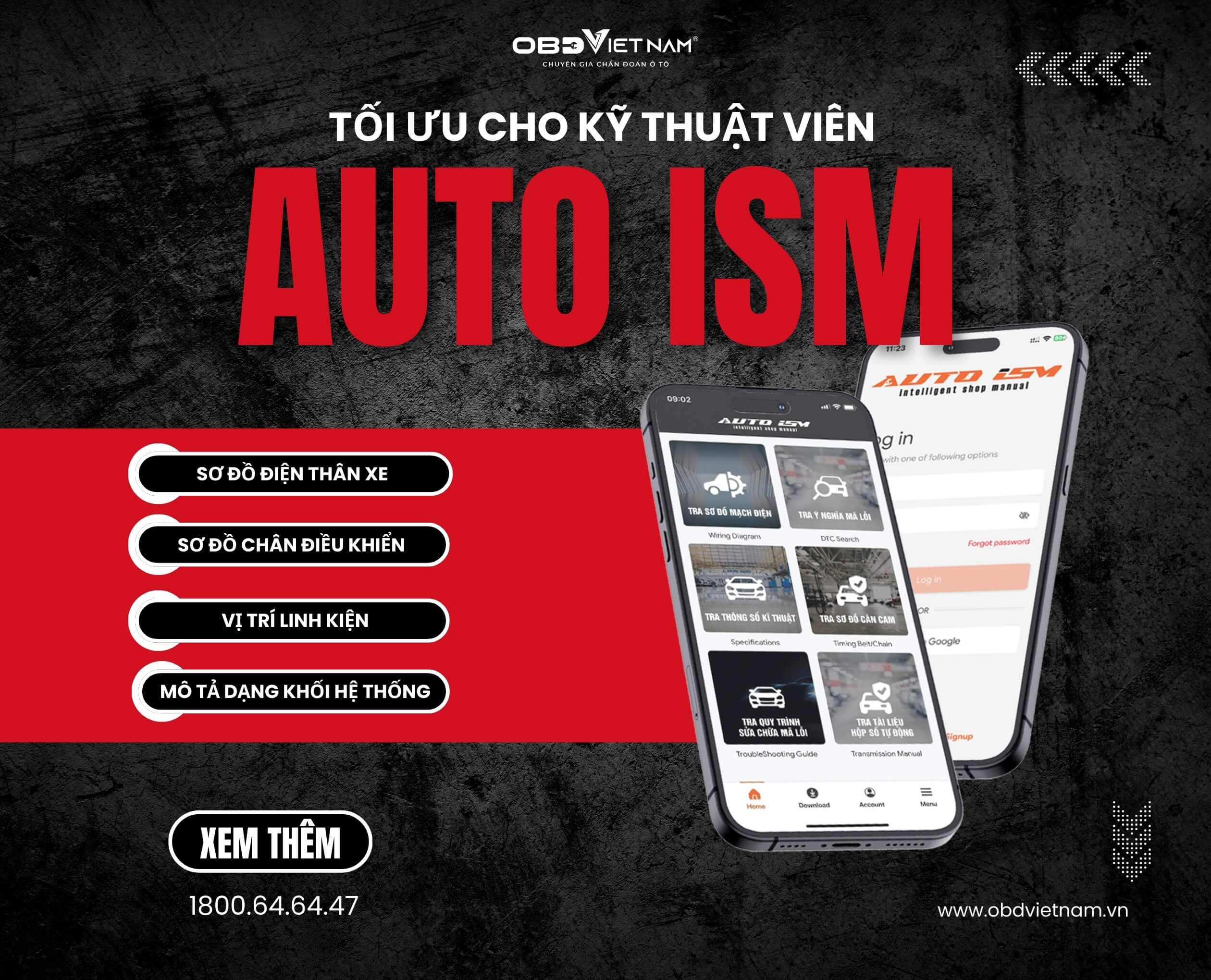 App tra cứu tài liệu ô tô Auto ISM - Tối ưu cho kỹ thuật viên trên đường