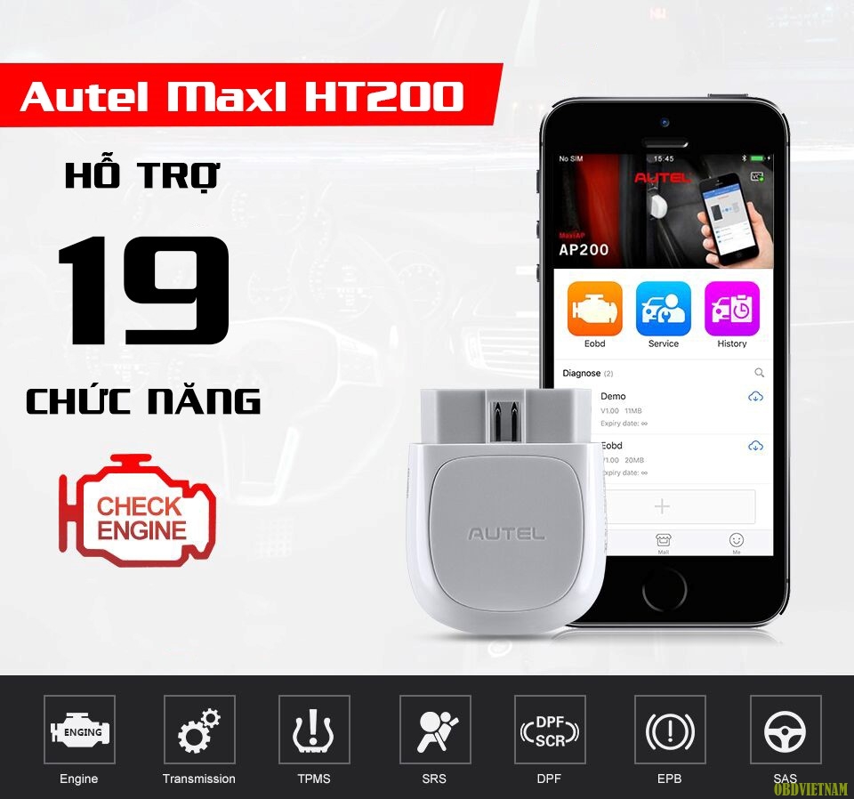 đặc điểm nỗi bật của Autel Maxi HT200