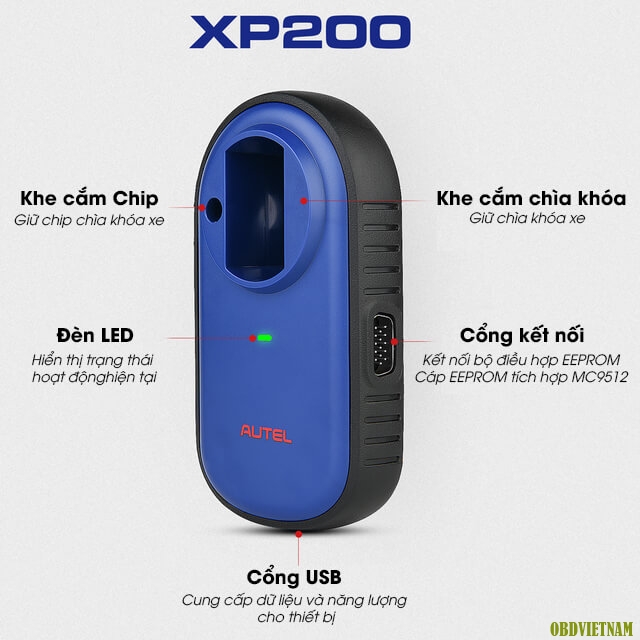 Bộ cài đặt chìa khóa và chip XP200