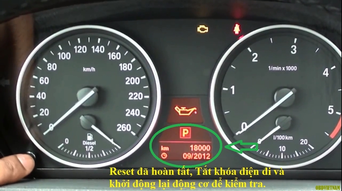 hướng dẫn reset bảo dưỡng trên BMW X6