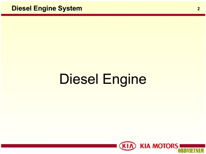 Tài Liệu Sửa Chữa Động Cơ Diesel Dòng Xe KIA