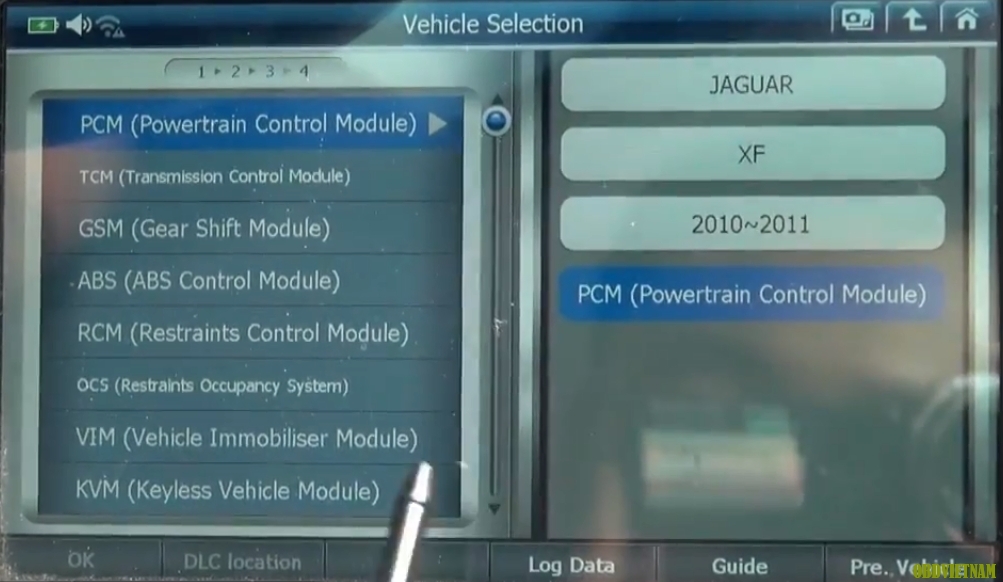 Xả Gió Phanh Jaguar XF 3.0L Đời 2011 Bằng G-scan 2